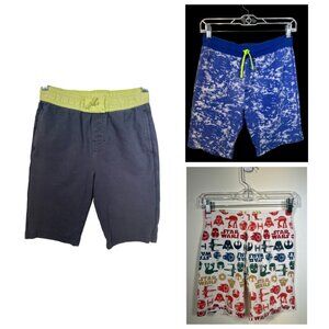 Boys Shorts Pajama Bottoms Size 14 Crew Cut Tea Collection Gap Lot 3 Cotton Knit